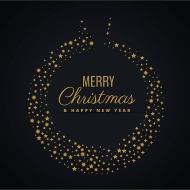 topu tasarımı ile yapılan altın christmas dekorasyon yıldız