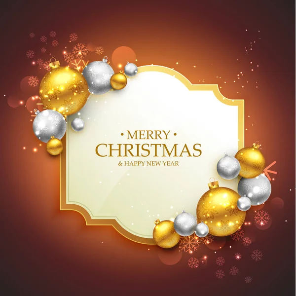 elegant merry christmas festival greeting template with christma