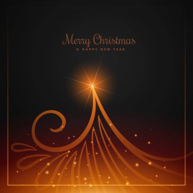 Noel ağacı tasarım yaratıcı girdap tarzı yaptı