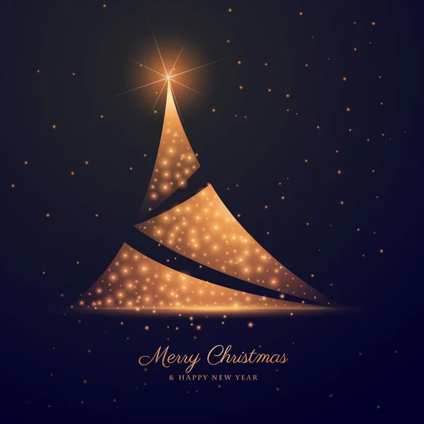 beautiful dark background with creative christmas tree design
