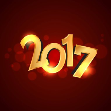 kırmızı zemin üzerine altın 2017 Metin stili