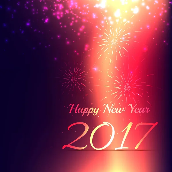Блестящий новый год 2017 праздники дизайн фона — стоковый вектор