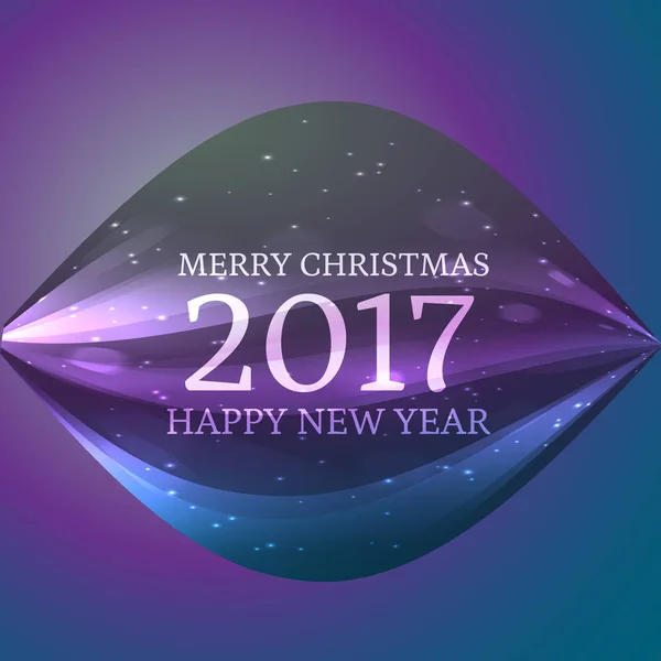 2017 happy new year and christmas background with abstract shape