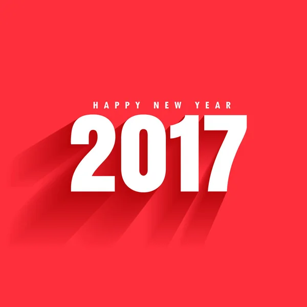 Roter Hintergrund des Textes von 2017 mit Schatten, der sich nach unten bewegt — Stockvektor