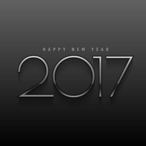 black background with metallic 2017 text in minimal style