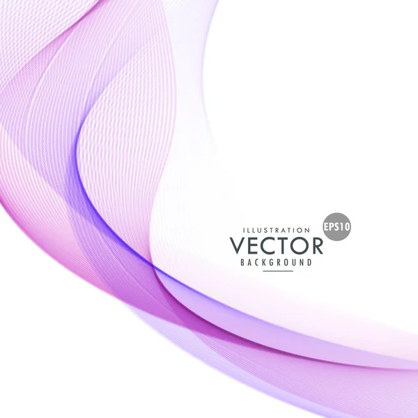Abstrakte lila Welle Hintergrund Design — Stockvektor