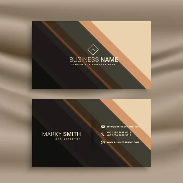 stripes business card with diagonal lines