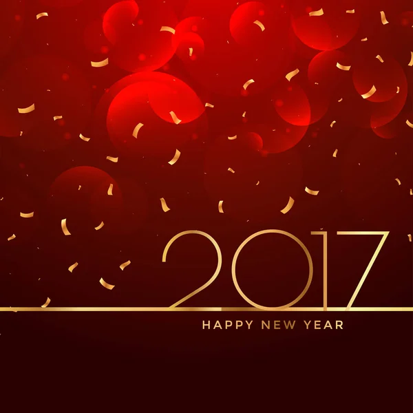 2017 Новый год праздник фон в красном цвете — стоковый вектор