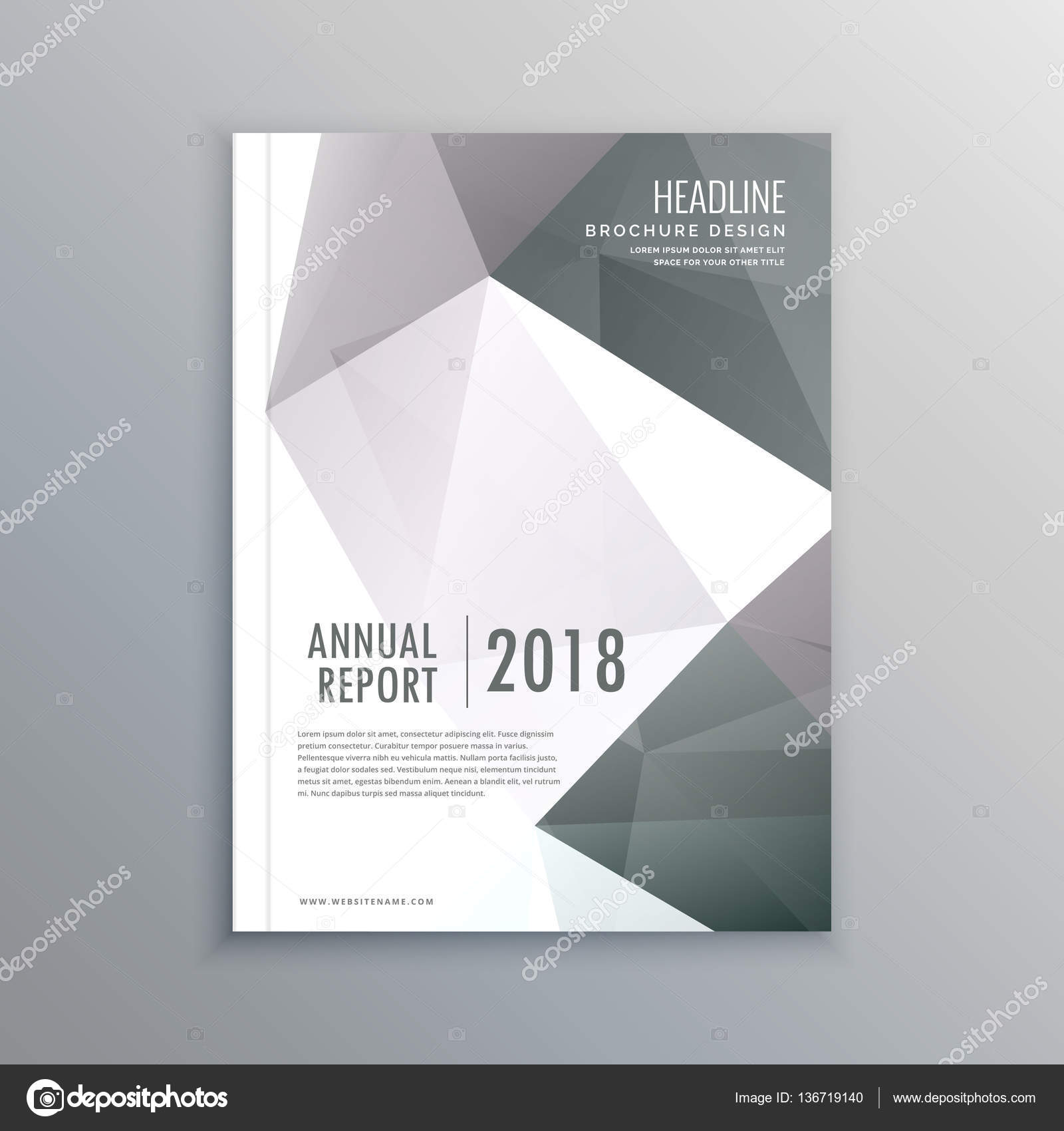 business magazine cover page template in a4 layout stock vector title page template