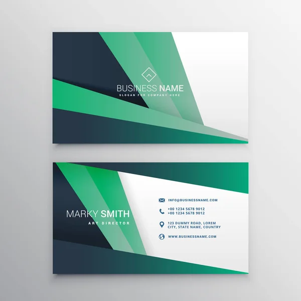 creative geometric business card design