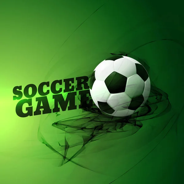 abstract football game illustration on green background