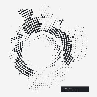 haltone grunge arka plan daire tarzı