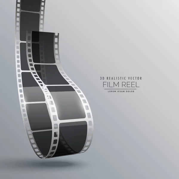 Filmstreifen im 3D-Vektor-Design — Stockvektor
