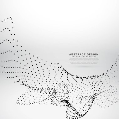 soyut parçacıkları dalga dijital tarzı