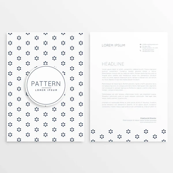 business flyer with minimal pattern