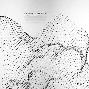 dalgalı kafes tarzı dinamik parçacıklar dizide