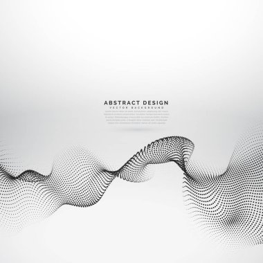 3D parçacıklar dizi mesh dalga tarzı