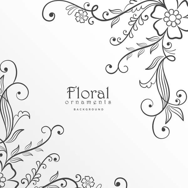 Stilvolles modernes florales Hintergrunddesign — Stockvektor
