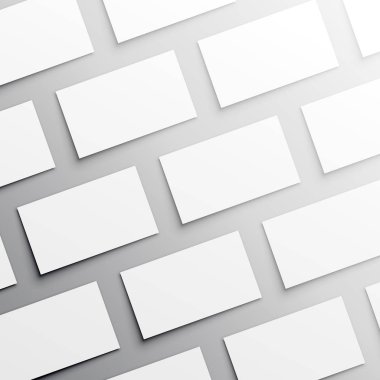 birçok kartvizit şablonuna boş