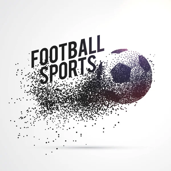 Futbol oluşturan parçacıklar spor arka plan şekli — Stok Vektör