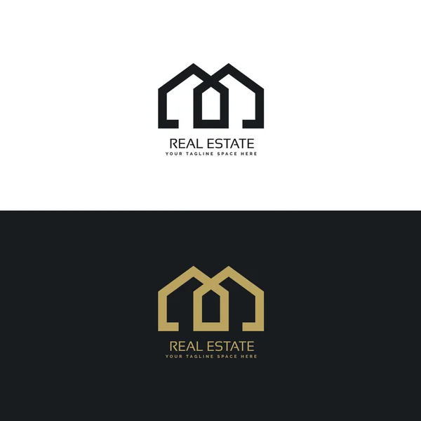 Rent hus logotyp för fastighetsbolag — Stock vektor