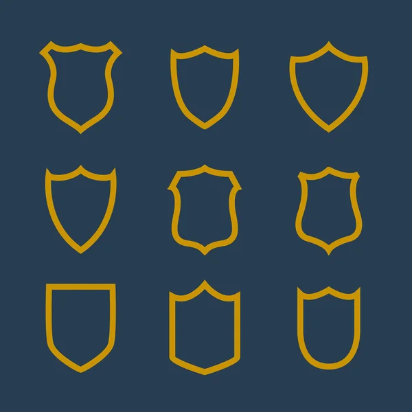 Collection de badges symbole en style ligne — Image vectorielle