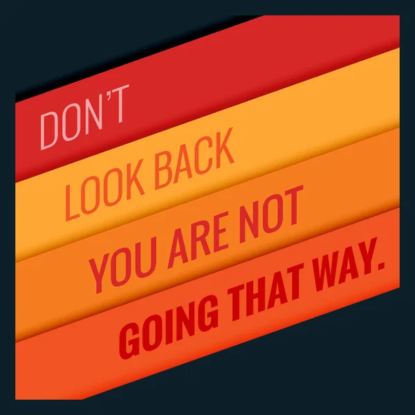 Poster di citazione motivazionale con strisce arancioni — Vettoriale Stock