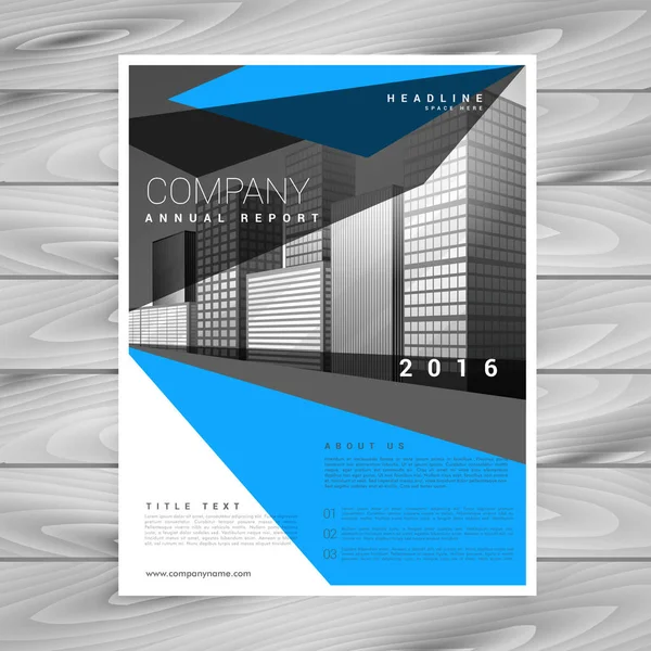 creative blue brochure flyer template for your business in abstr