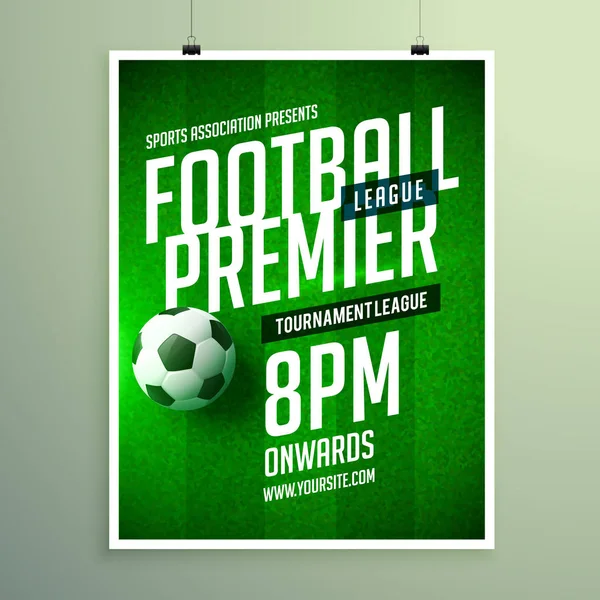 soccer league flyer design sports invitation template