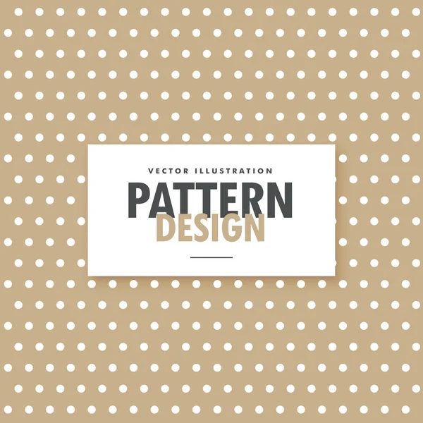 Diseño de fondo de polka marrón — Vector de stock