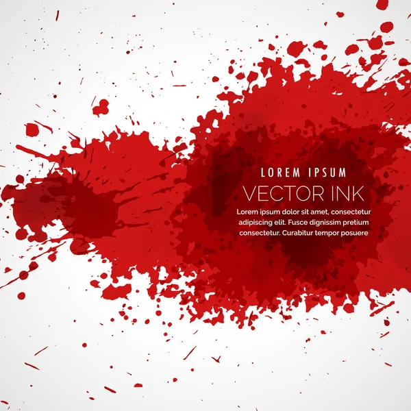 Vector blood splatter vlek achtergrond — Stockvector