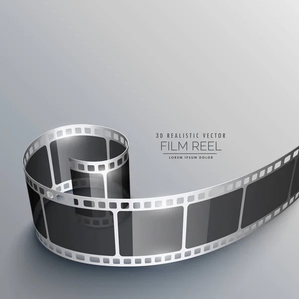 Reális film strip háttér — Stock Vector