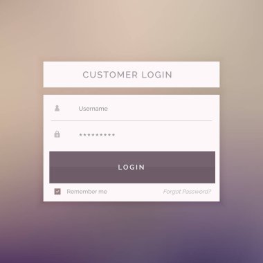 en az oturum açma formu şablonu Tasarım Web sitesi ve uygulamaları için