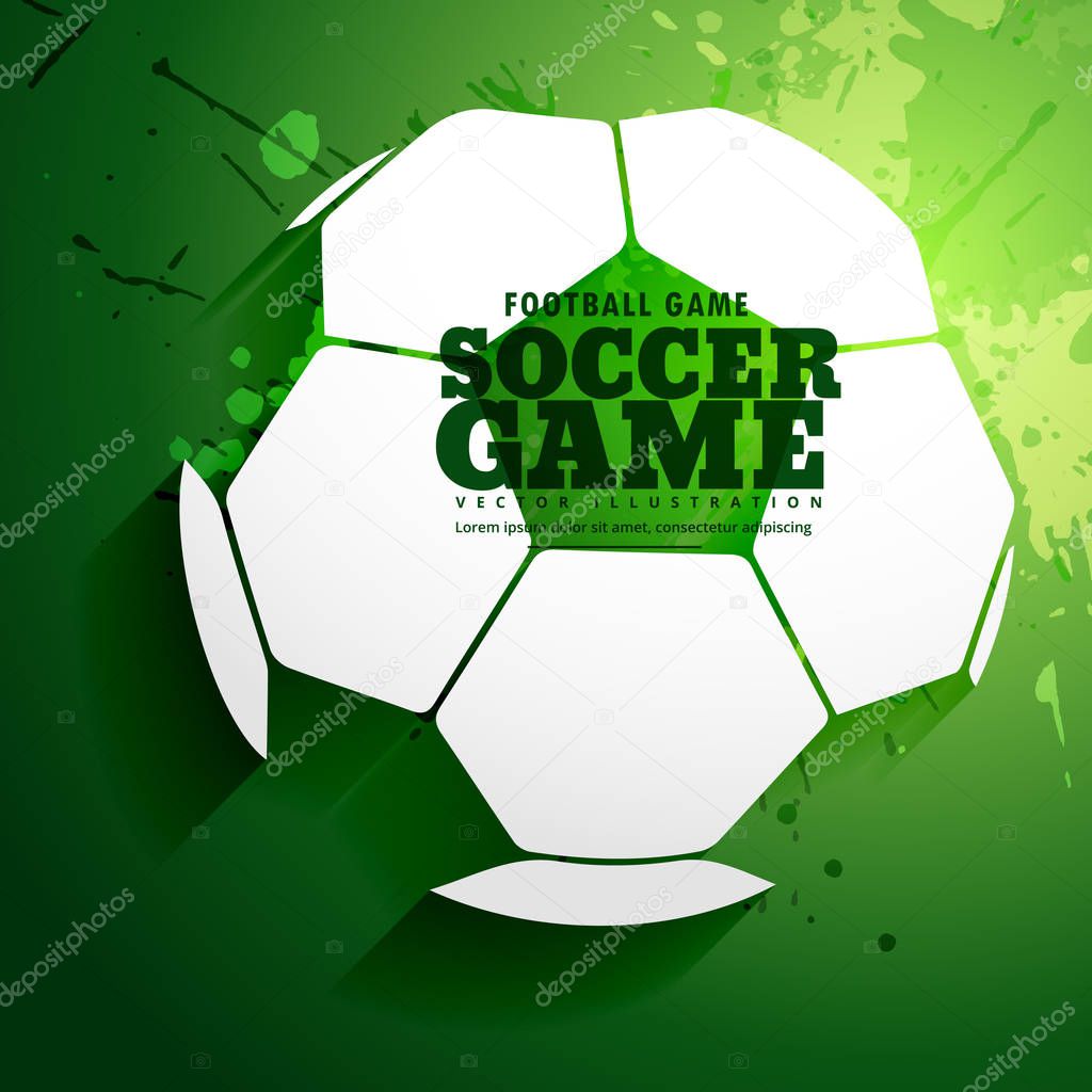 abstract soccer game sports background design