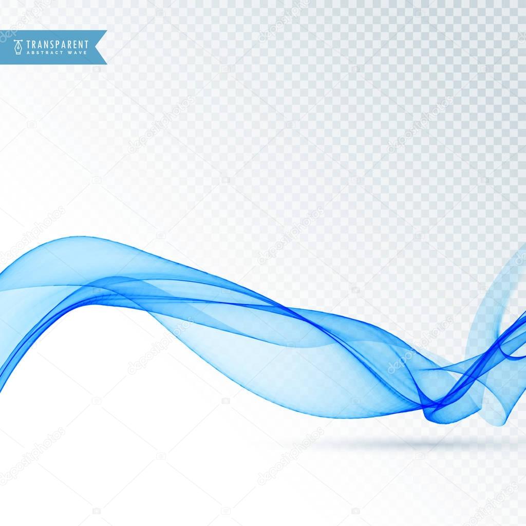 nice transparent vector blue wave background