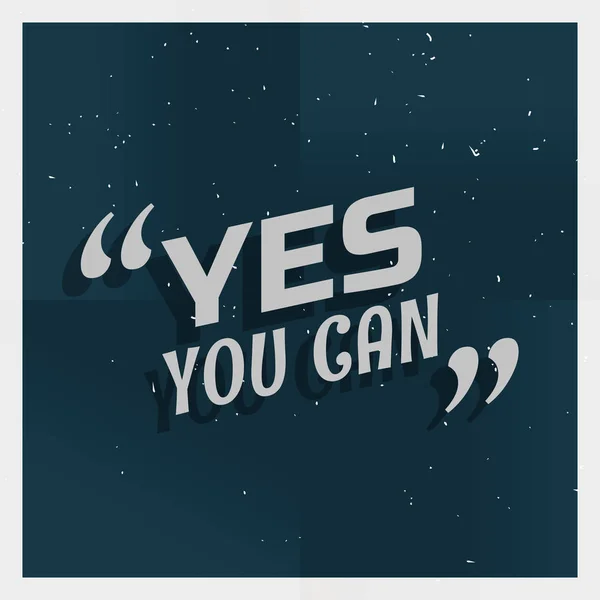 Poster grunge con testo "sì si può " — Vettoriale Stock