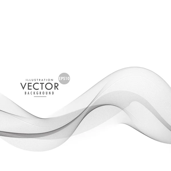 Stilvolle graue wellige Form Vektor Hintergrund — Stockvektor