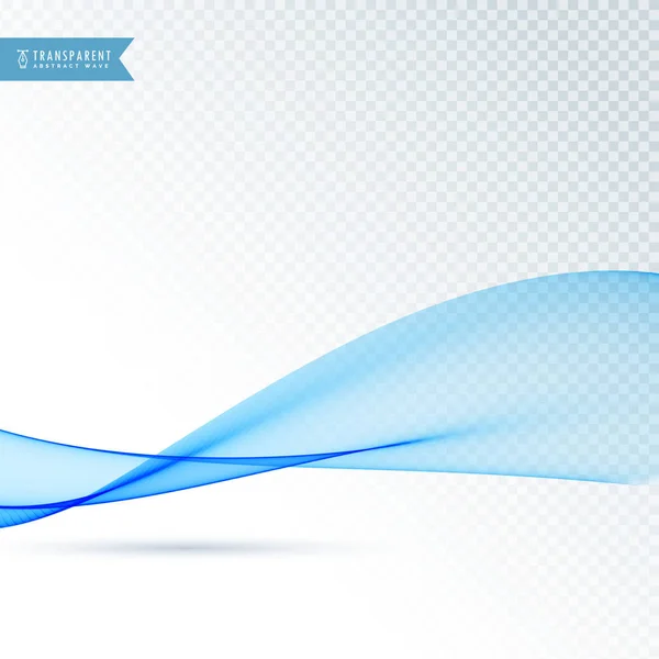 Elegant blue vector wave background design — Stock Vector