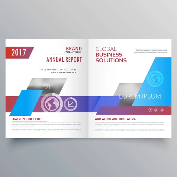 modern bifold brochure design template. Business magazine cover