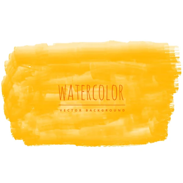 黄色的水彩笔描边染色背景 — 图库矢量图片