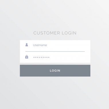 basit beyaz giriş formu şablonu tasarım