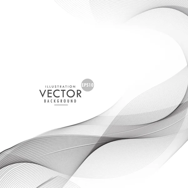 Серая волнистая линия векторного фона — стоковый вектор