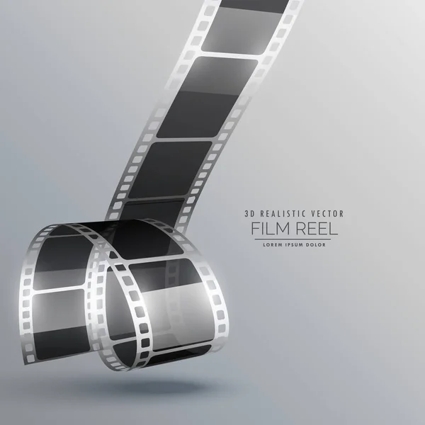 Gerçekçi 3d film şerit vektör tasarımı — Stok Vektör