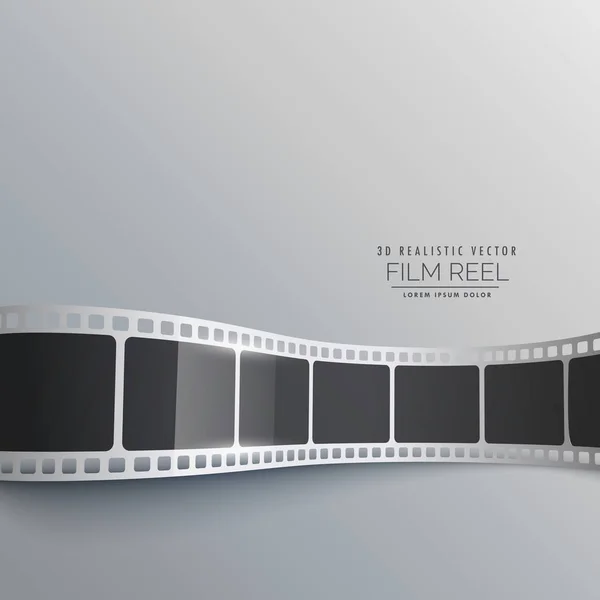 3d film şerit vektör arkaplan tasarımı — Stok Vektör