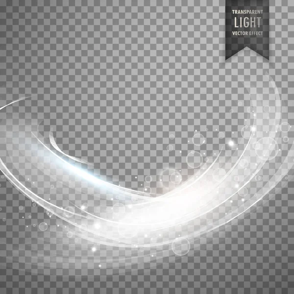 Şık beyaz şeffaf ışık efekti arka plan — Stok Vektör