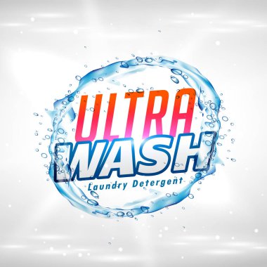 yaratıcı Çamaşırhane deterjan ürün ambalaj konsept tasarım vect