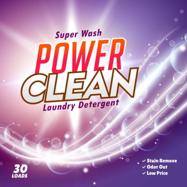 Harika deterjan, sabun ürün ambalaj konsept tasarımı