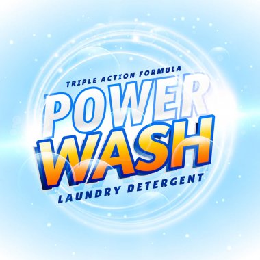 Deterjan ve temizlik ürünü ambalajlama yaratıcı tasarım kavramı