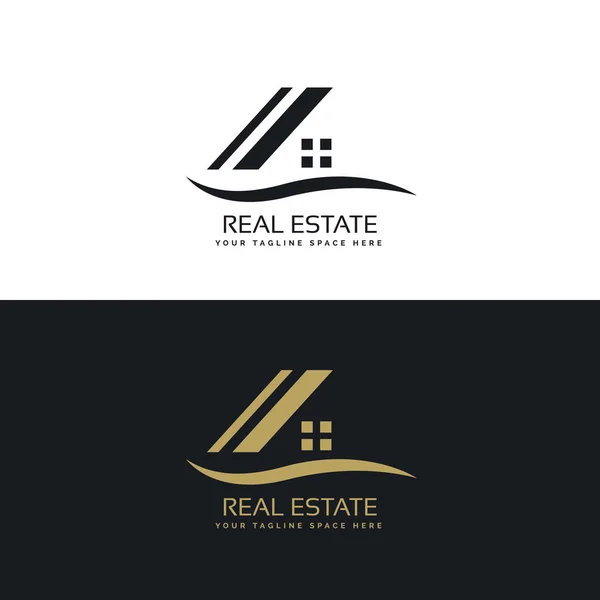 Haus logo design konzept vektor — Stockvektor