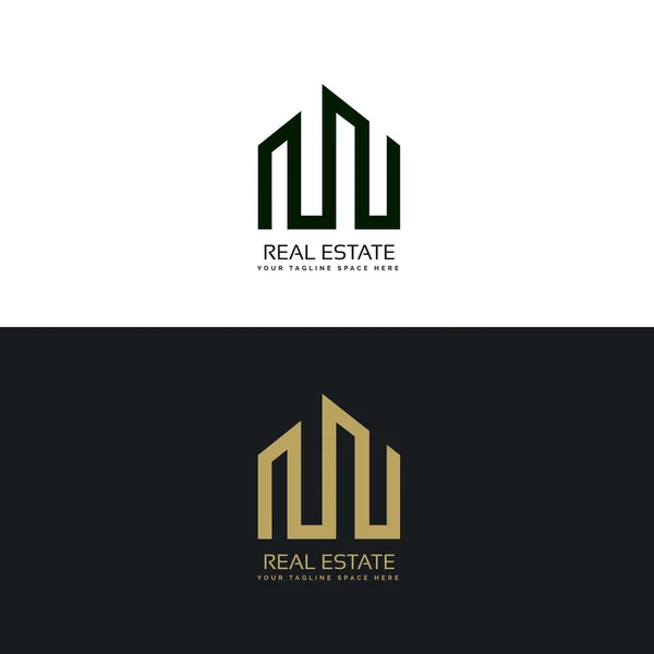 Modelo de design de logotipo de negócio imobiliário criativo —  Vetores de Stock